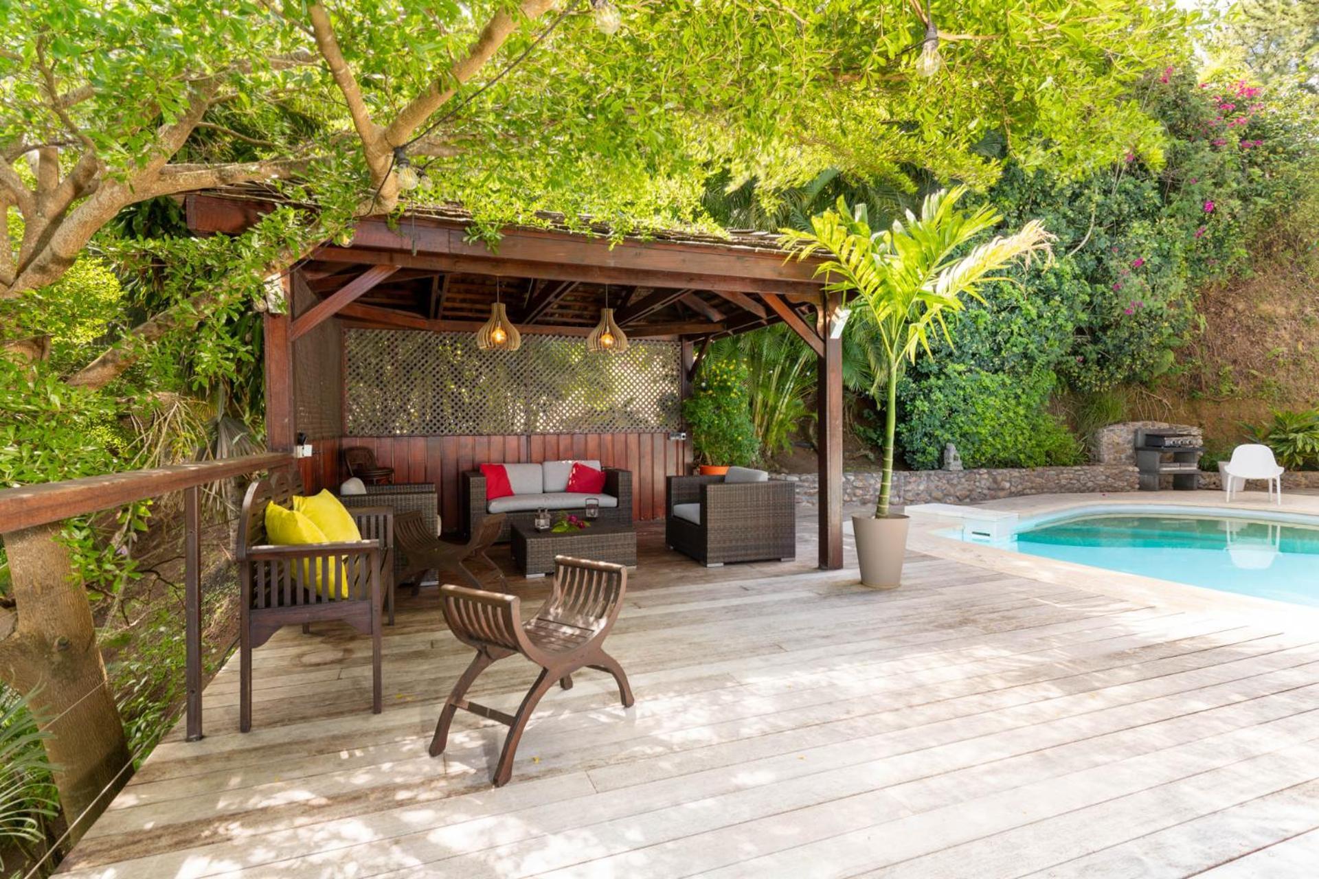 Villa Lodge - Bas De Villa Avec Piscine Et Vue Ocean Et Moorea Punaauia  Kültér fotó